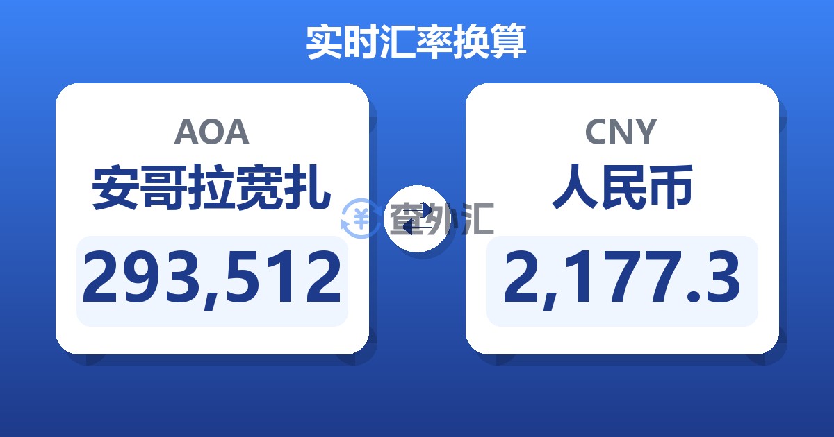 293,512安哥拉宽扎兑人民币