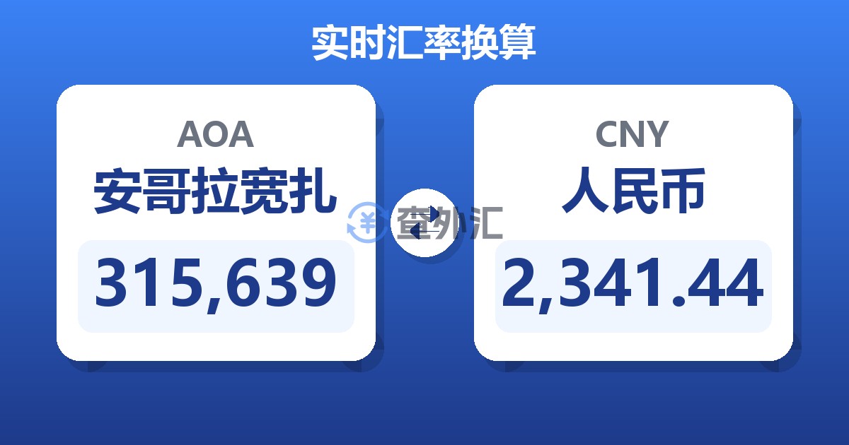 315,639安哥拉宽扎兑人民币