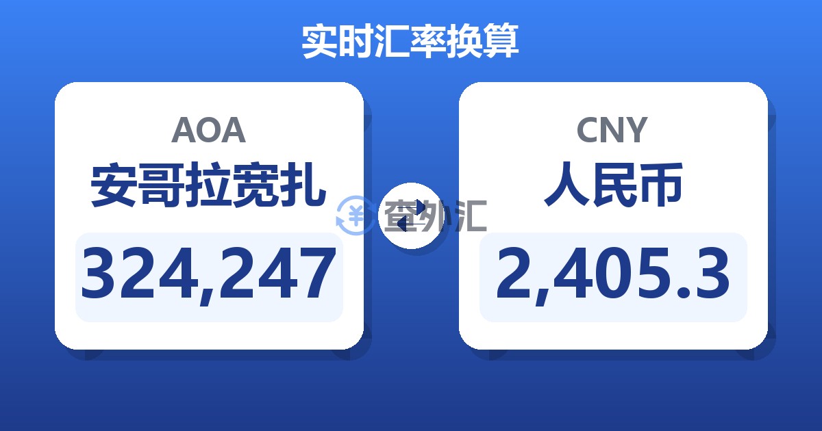 324,247安哥拉宽扎兑人民币