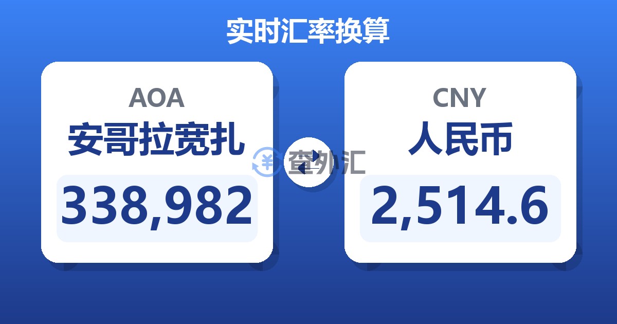 338,982安哥拉宽扎兑人民币