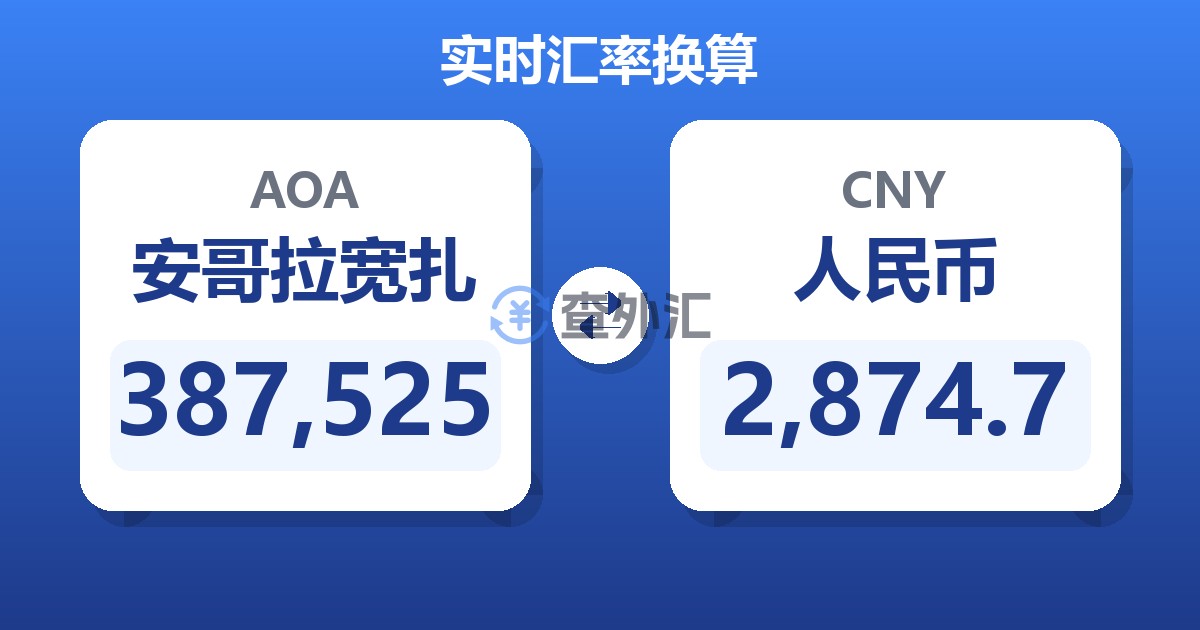 387,525安哥拉宽扎兑人民币
