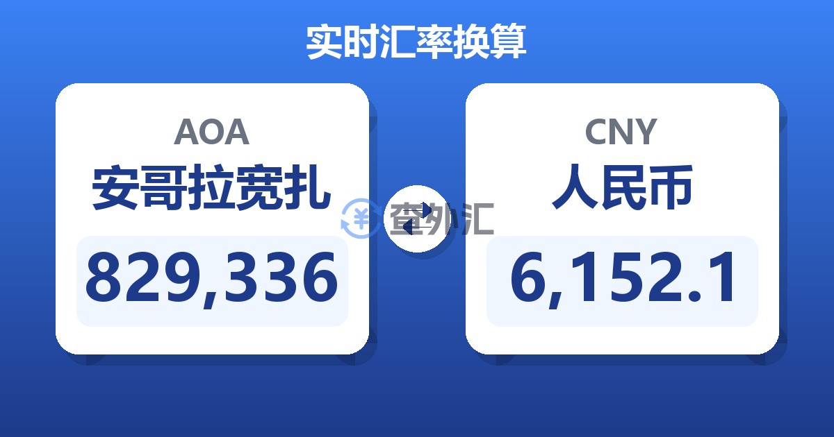 829,336安哥拉宽扎兑人民币