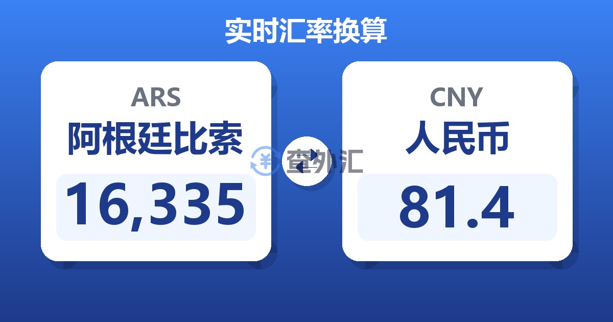 16,335阿根廷比索兑人民币
