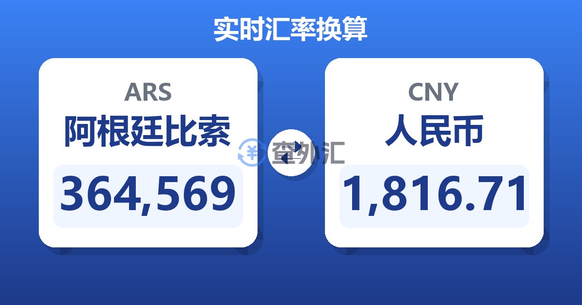 364,569阿根廷比索兑人民币