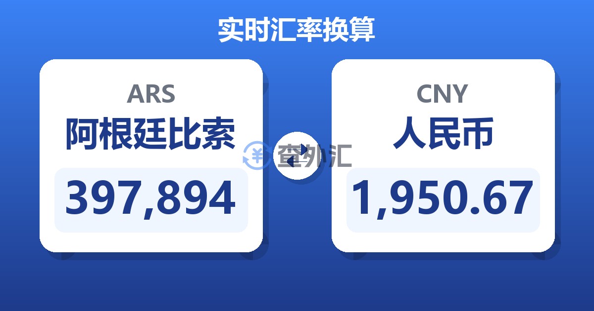 397,894阿根廷比索兑人民币