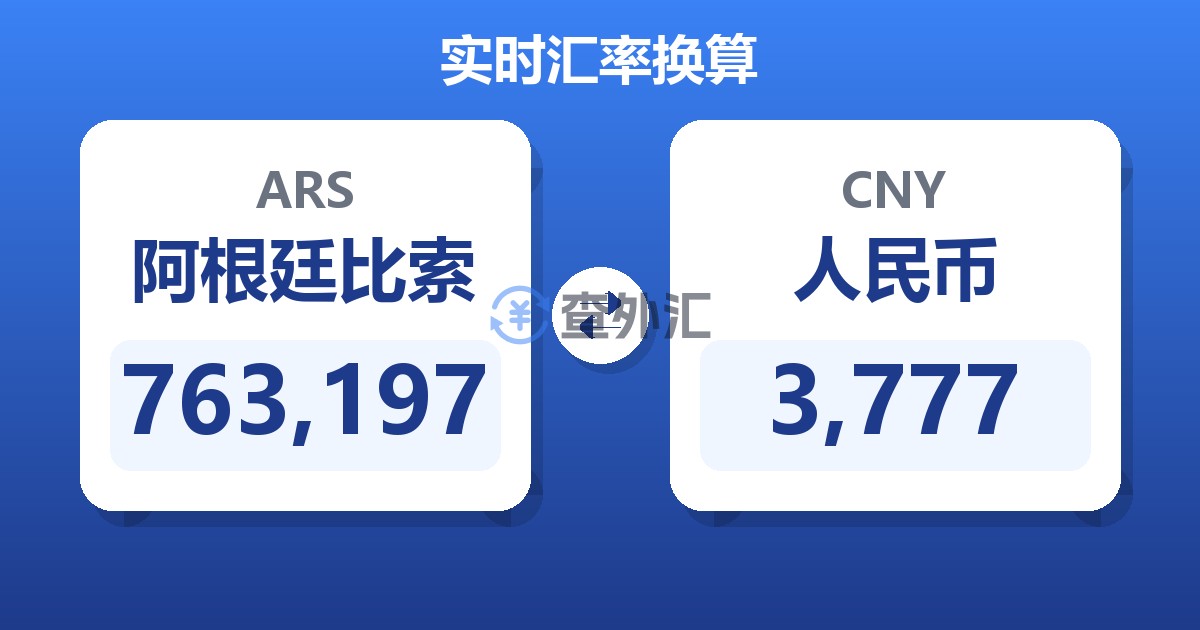 763,197阿根廷比索兑人民币