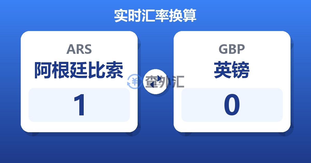 1阿根廷比索兑英镑