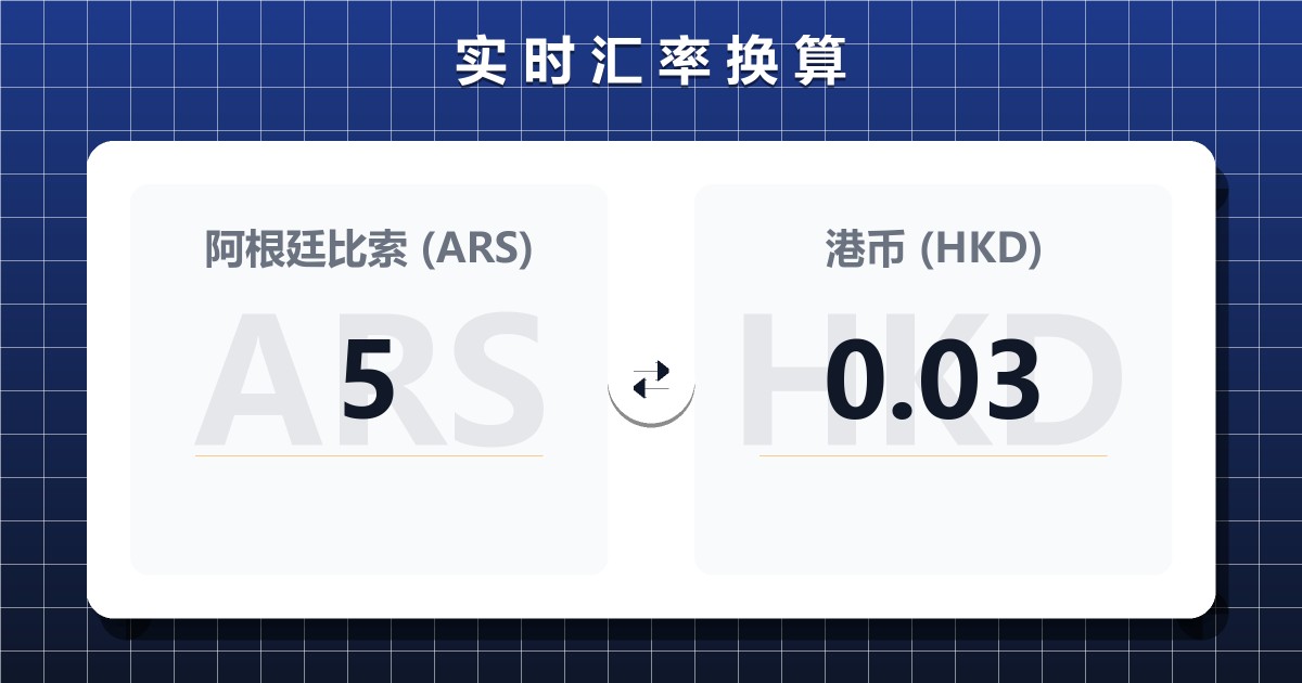 5阿根廷比索兑港币