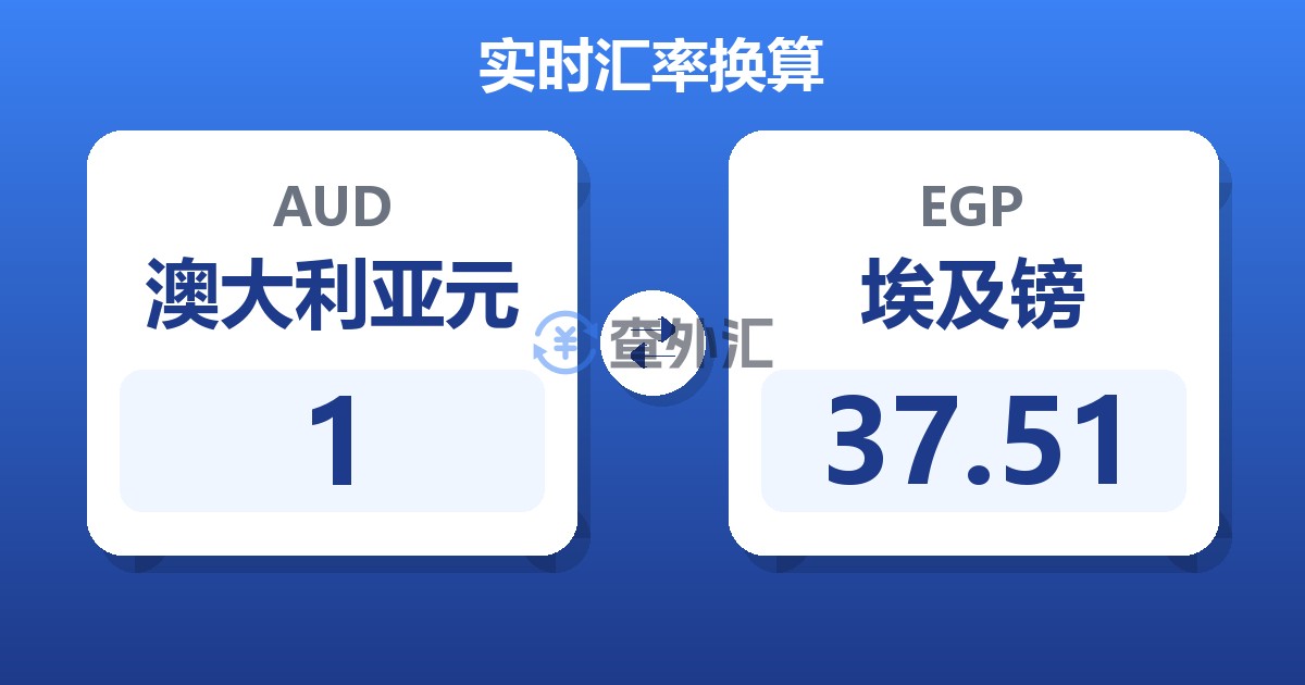 1澳大利亚元兑埃及镑