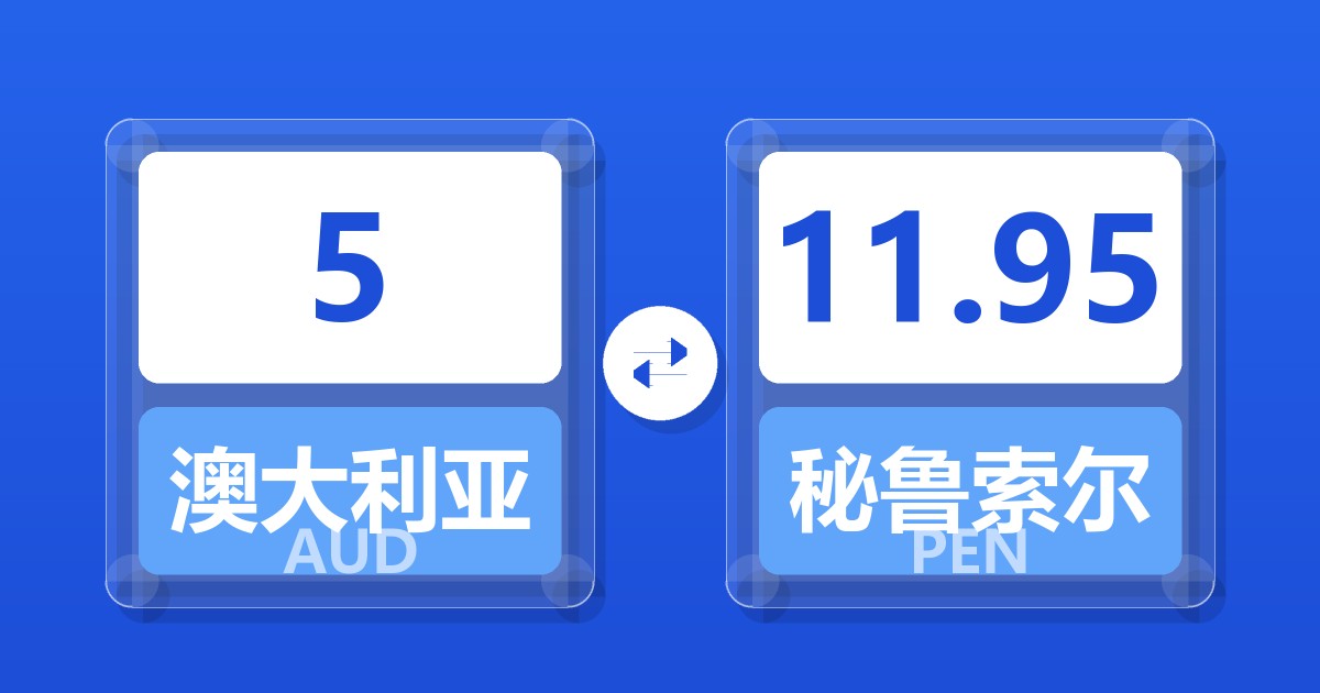 5澳大利亚元兑秘鲁索尔