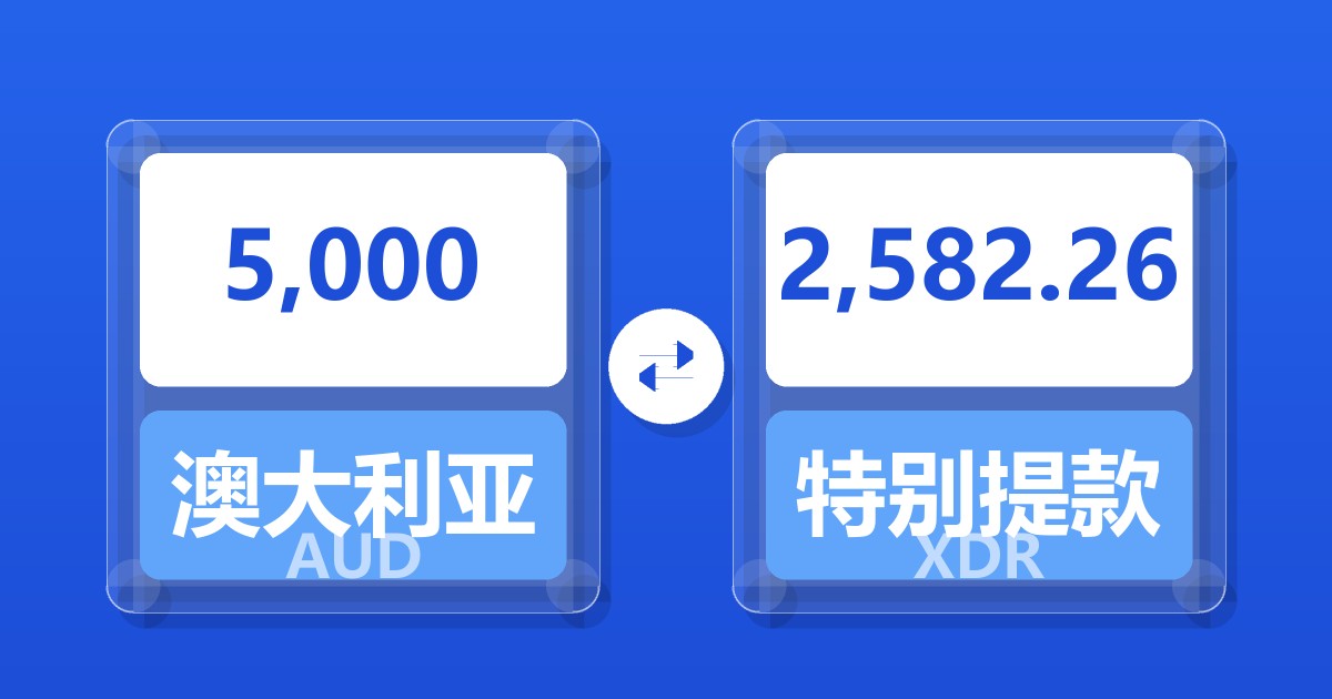 5,000澳大利亚元兑特别提款权