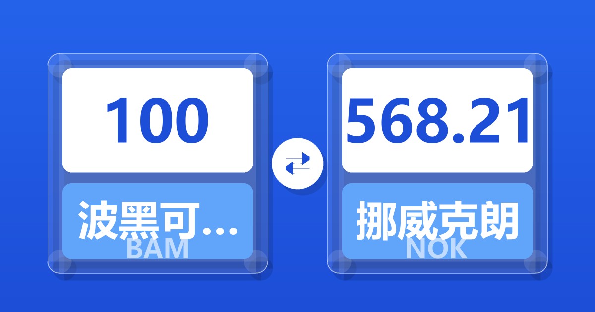 100波黑可兑换马克兑挪威克朗