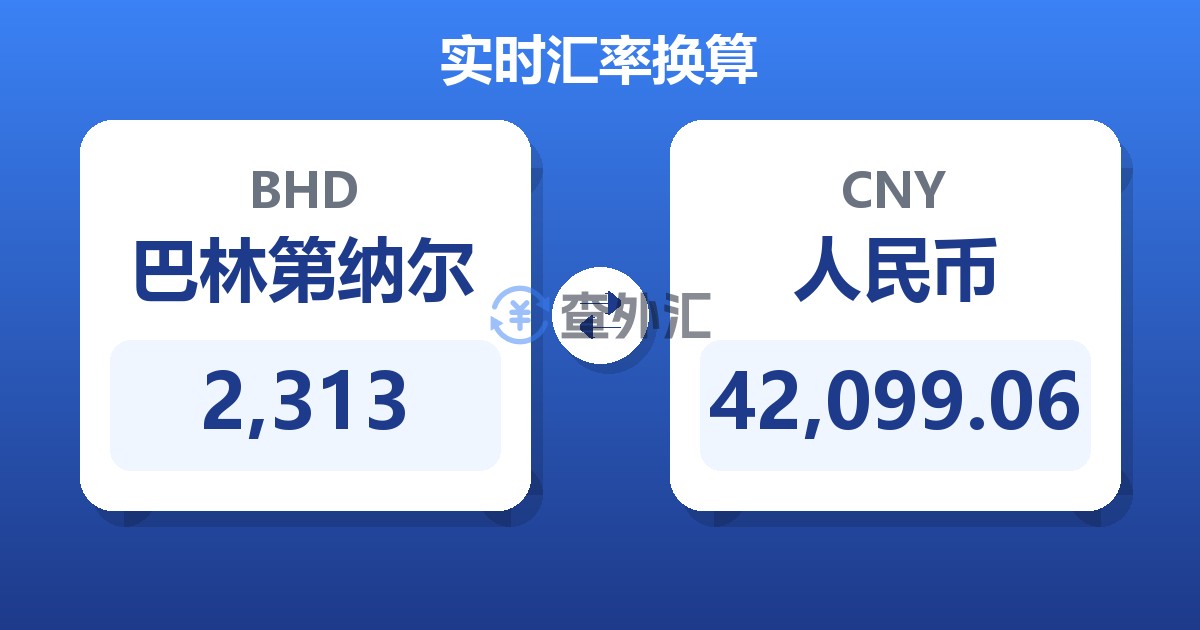 2,313巴林第纳尔兑人民币