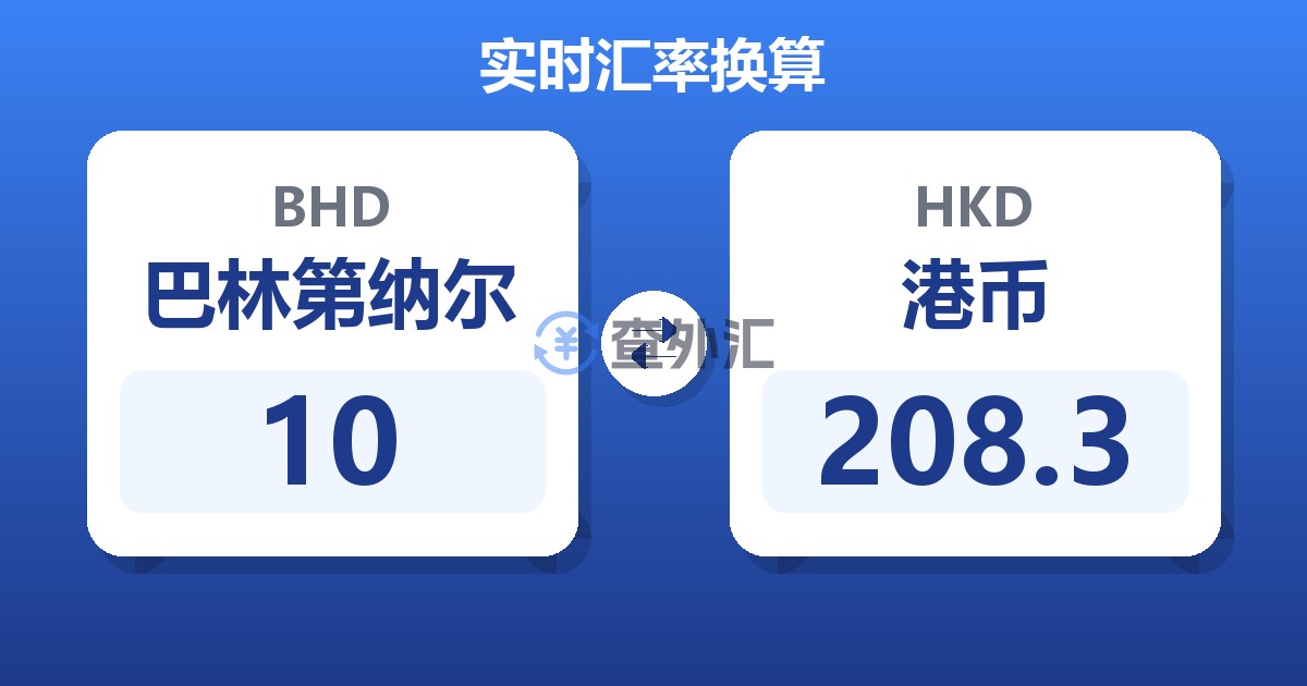 10巴林第纳尔兑港币