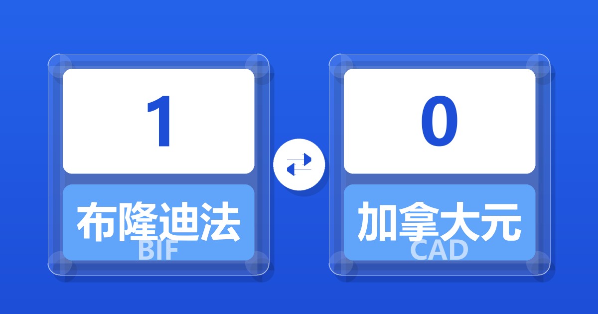 1布隆迪法郎兑加拿大元