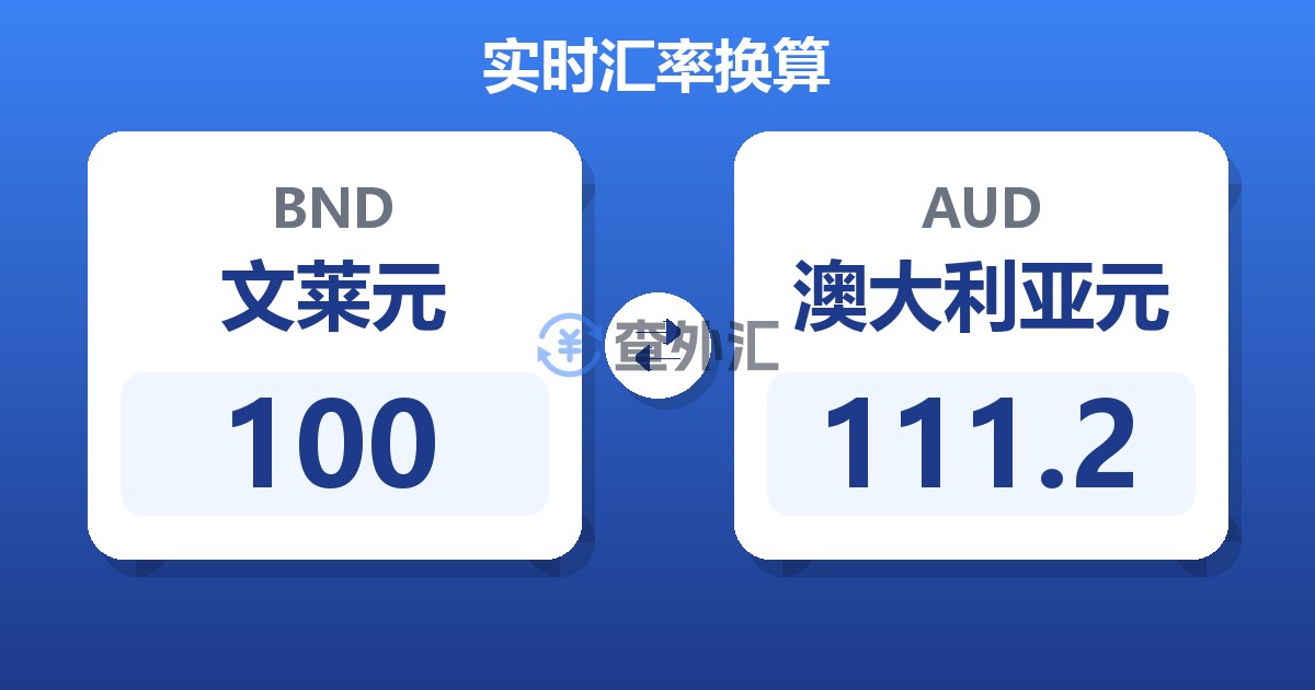 100文莱元兑澳大利亚元