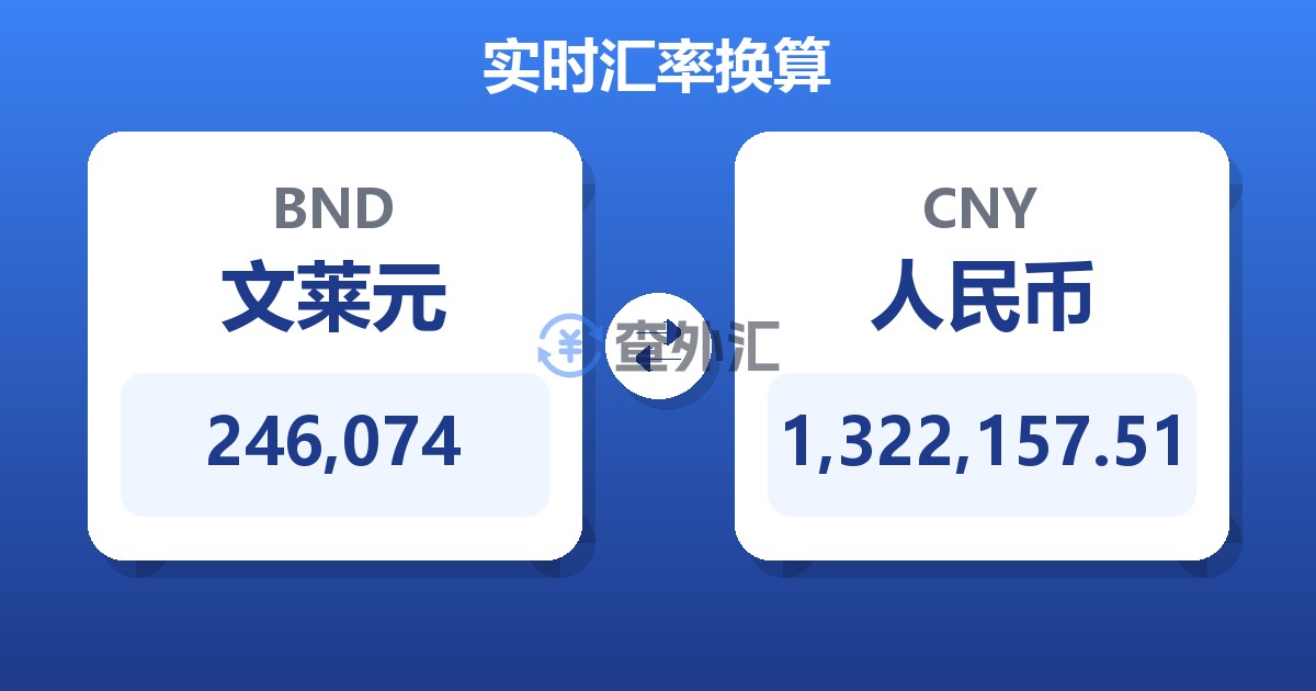 246,074文莱元兑人民币