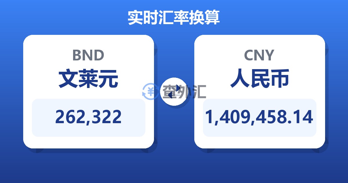 262,322文莱元兑人民币