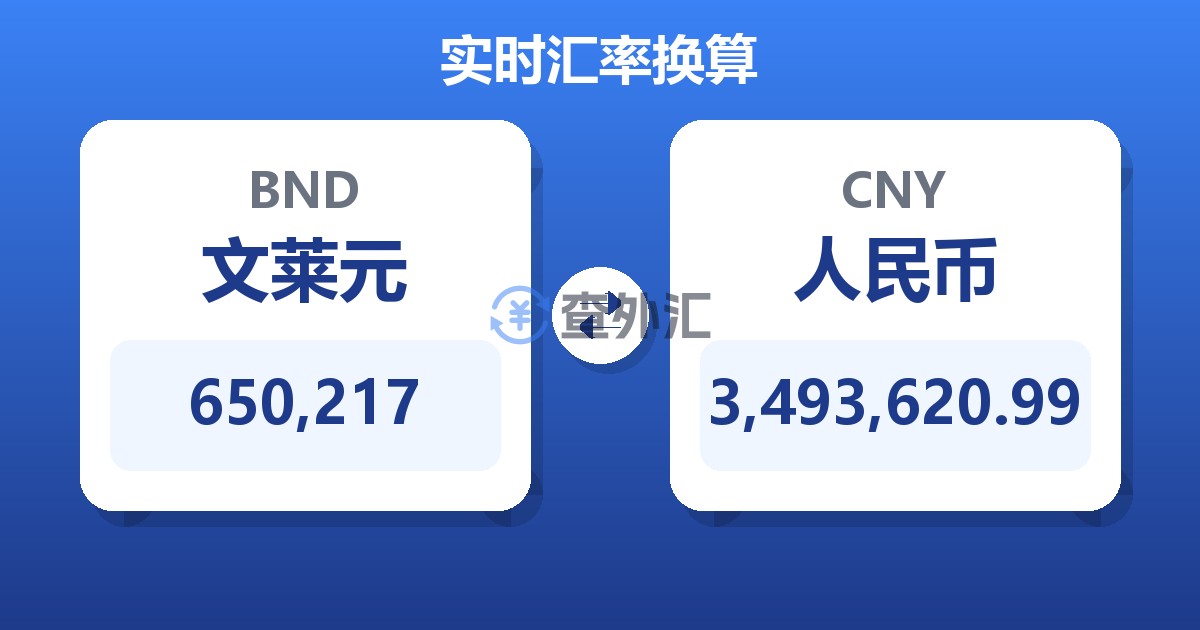 650,217文莱元兑人民币