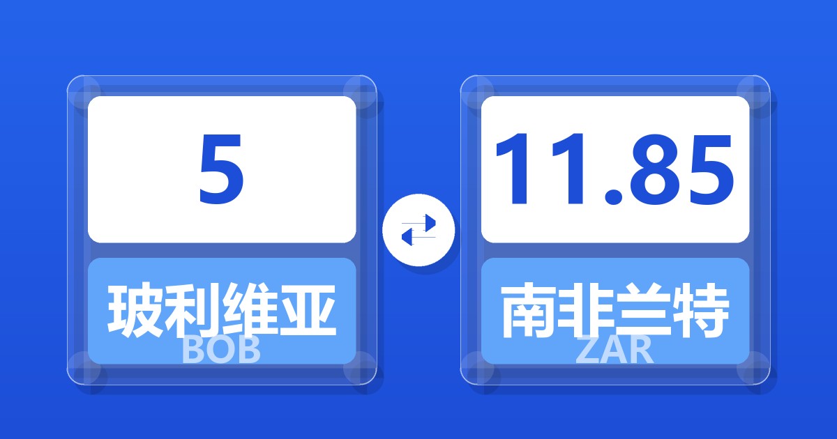 5玻利维亚诺兑南非兰特