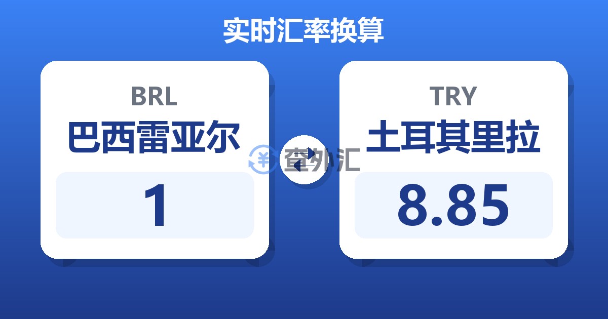 1巴西雷亚尔兑土耳其里拉