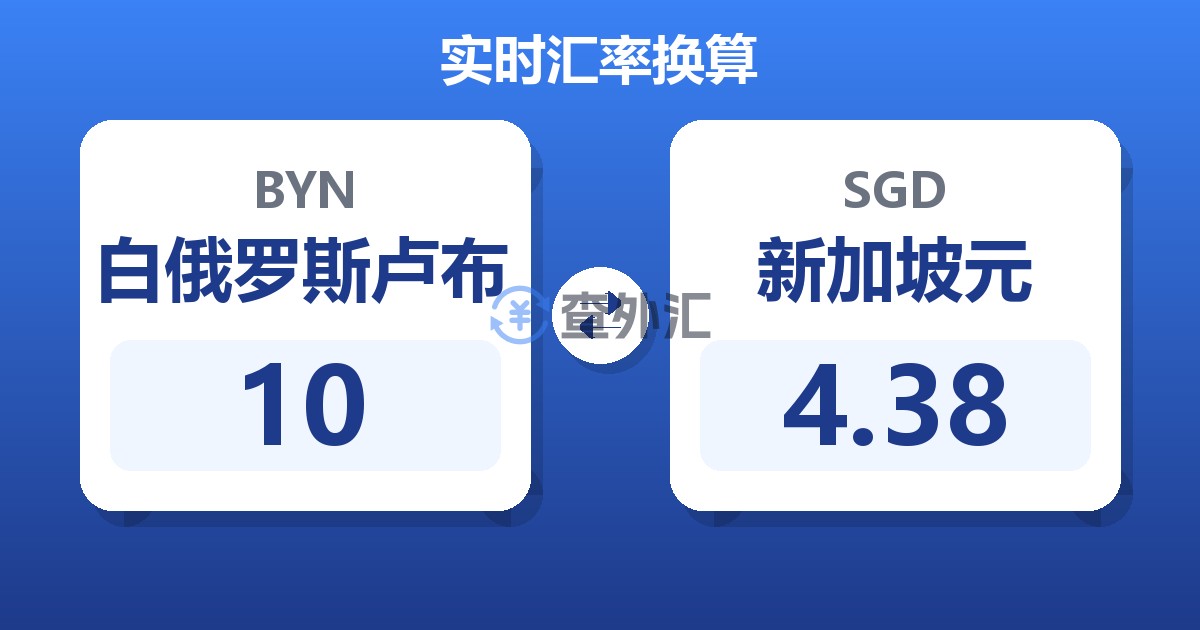 10白俄罗斯卢布兑新加坡元