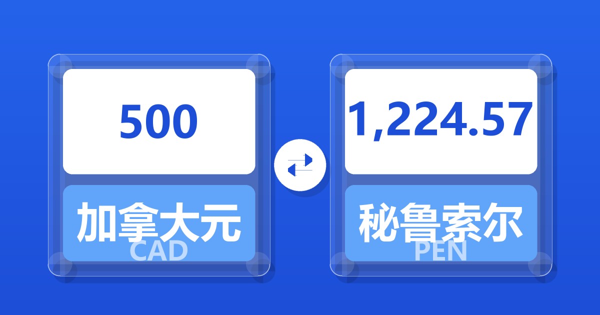500加拿大元兑秘鲁索尔