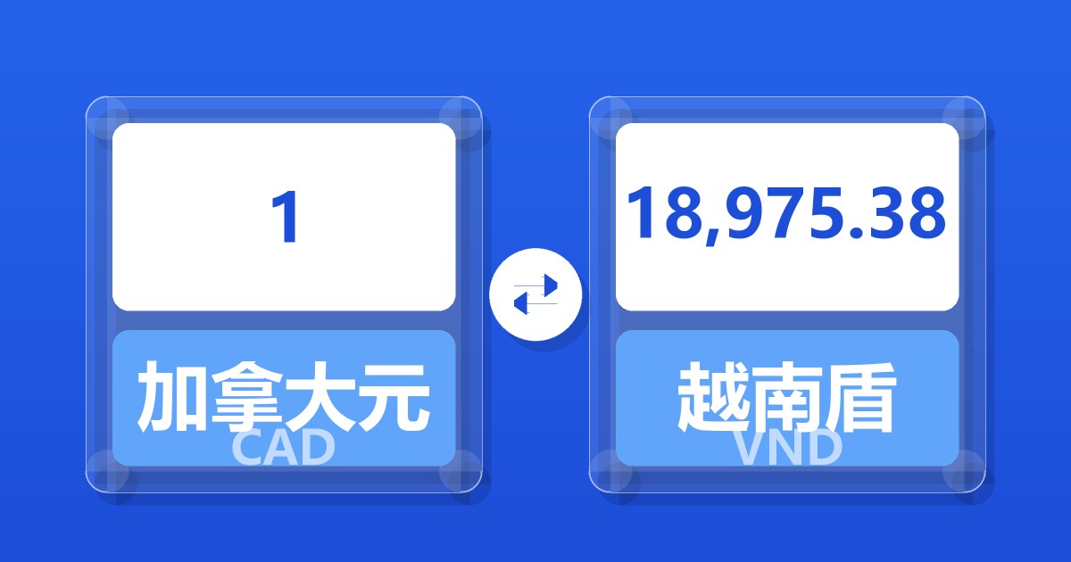 1加拿大元兑越南盾
