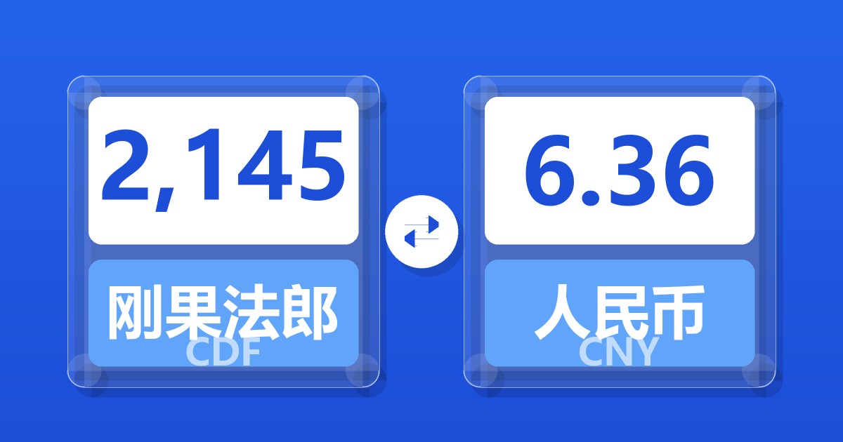 2,145刚果法郎兑人民币