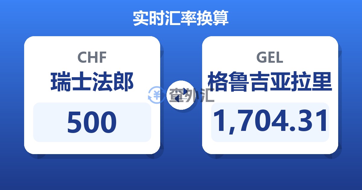 500瑞士法郎兑格鲁吉亚拉里