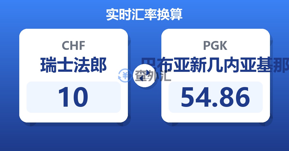 10瑞士法郎兑巴布亚新几内亚基那