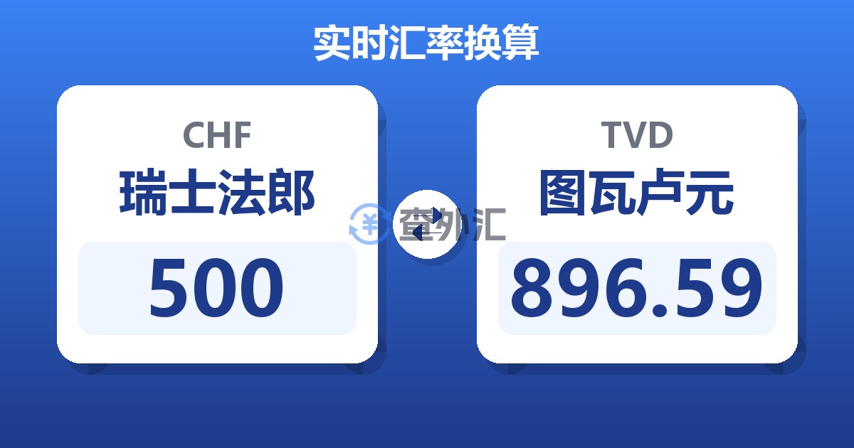 500瑞士法郎兑图瓦卢元
