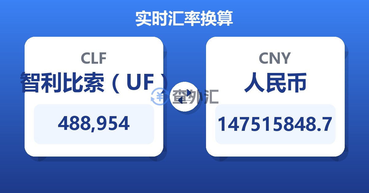 488,954智利比索（UF）兑人民币