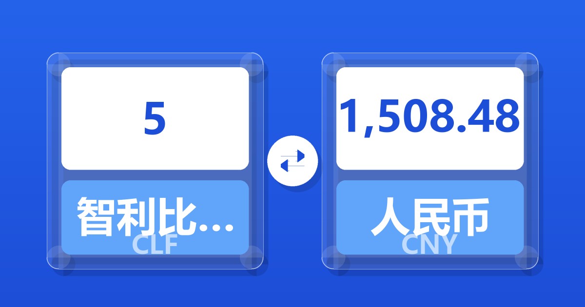 5智利比索（UF）兑人民币