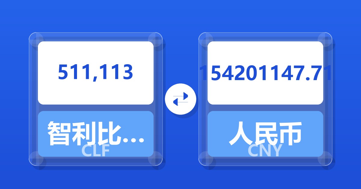 511,113智利比索（UF）兑人民币