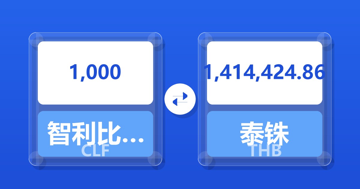 1,000智利比索（UF）兑泰铢
