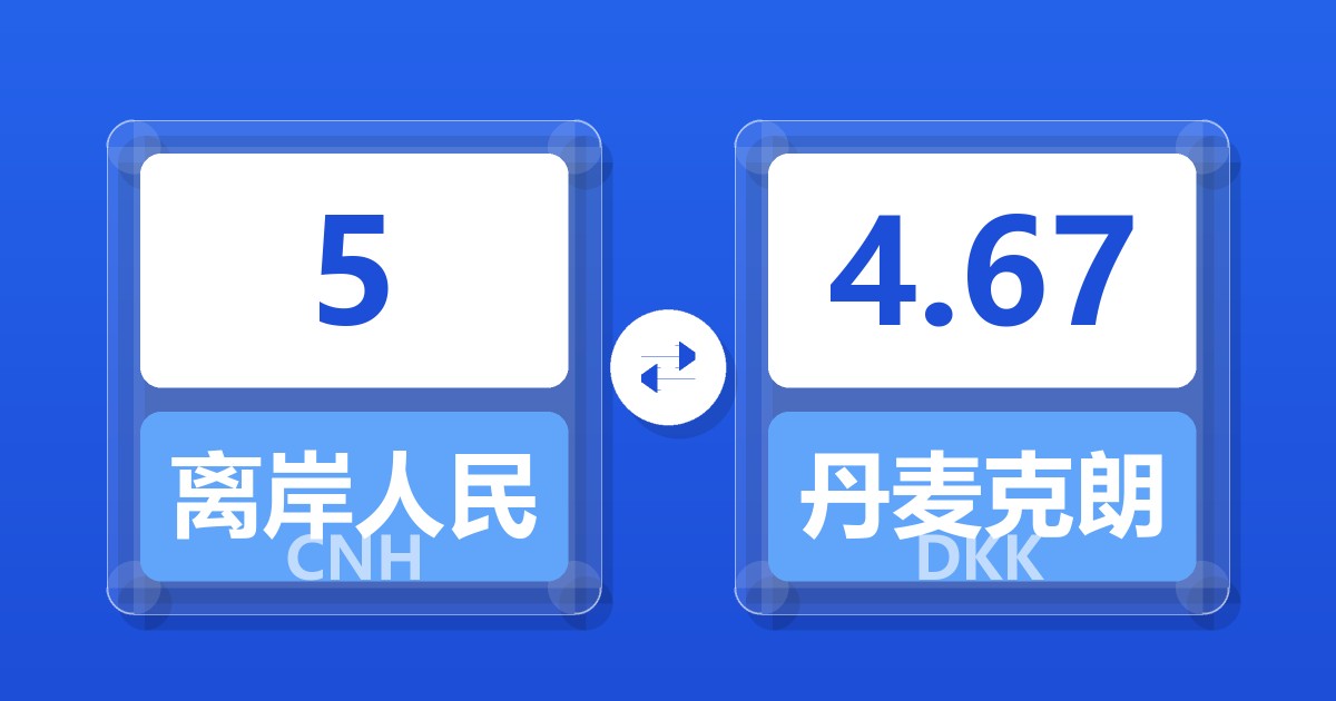 5离岸人民币兑丹麦克朗