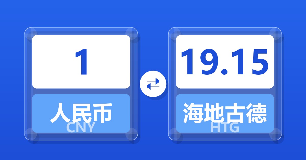 1人民币兑海地古德