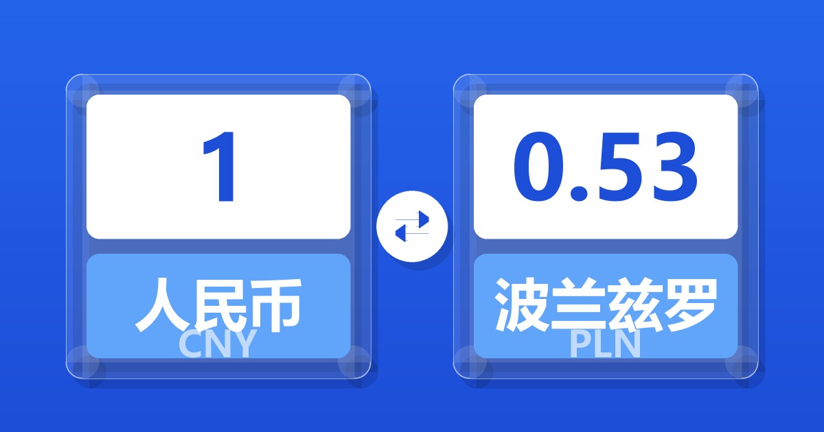 1人民币兑波兰兹罗提