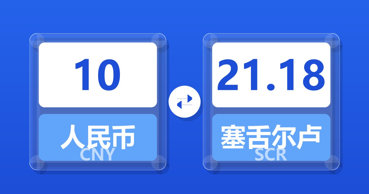 10人民币兑塞舌尔卢比