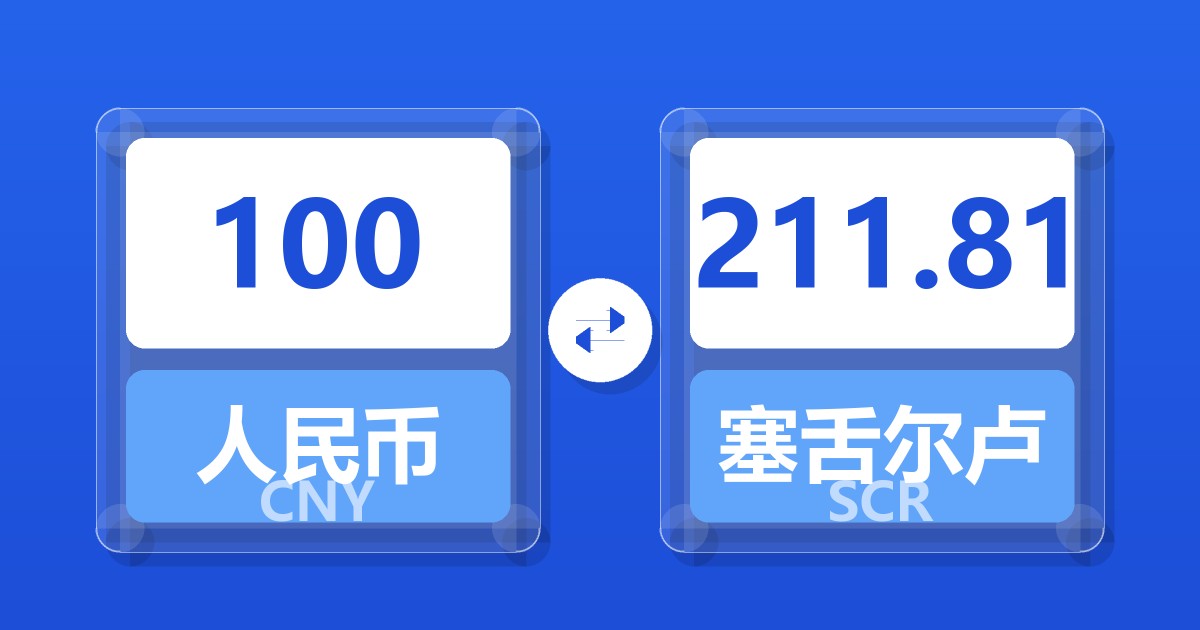 100人民币兑塞舌尔卢比