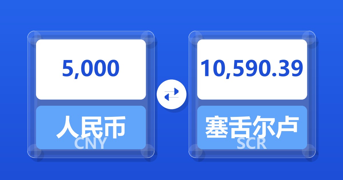 5,000人民币兑塞舌尔卢比
