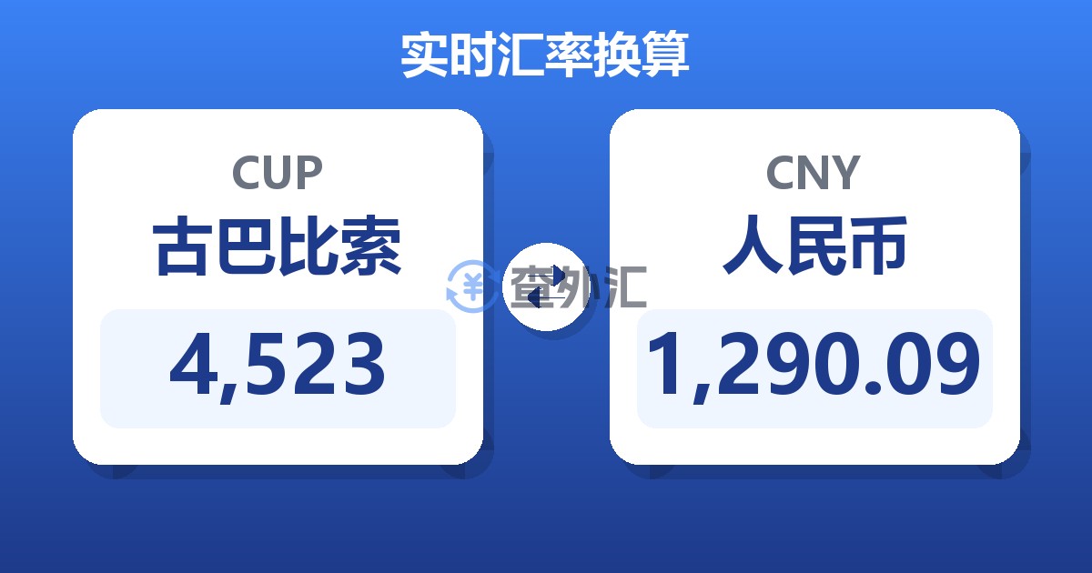 4,523古巴比索兑人民币