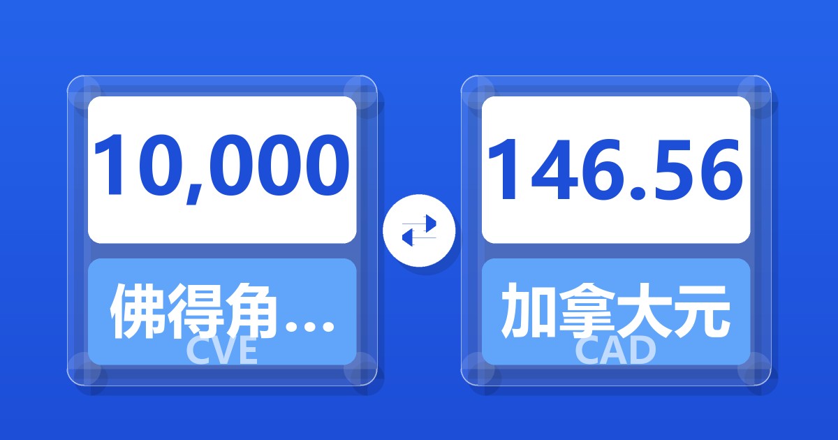 10,000佛得角埃斯库多兑加拿大元
