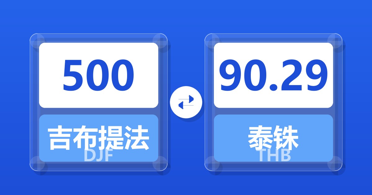 500吉布提法郎兑泰铢