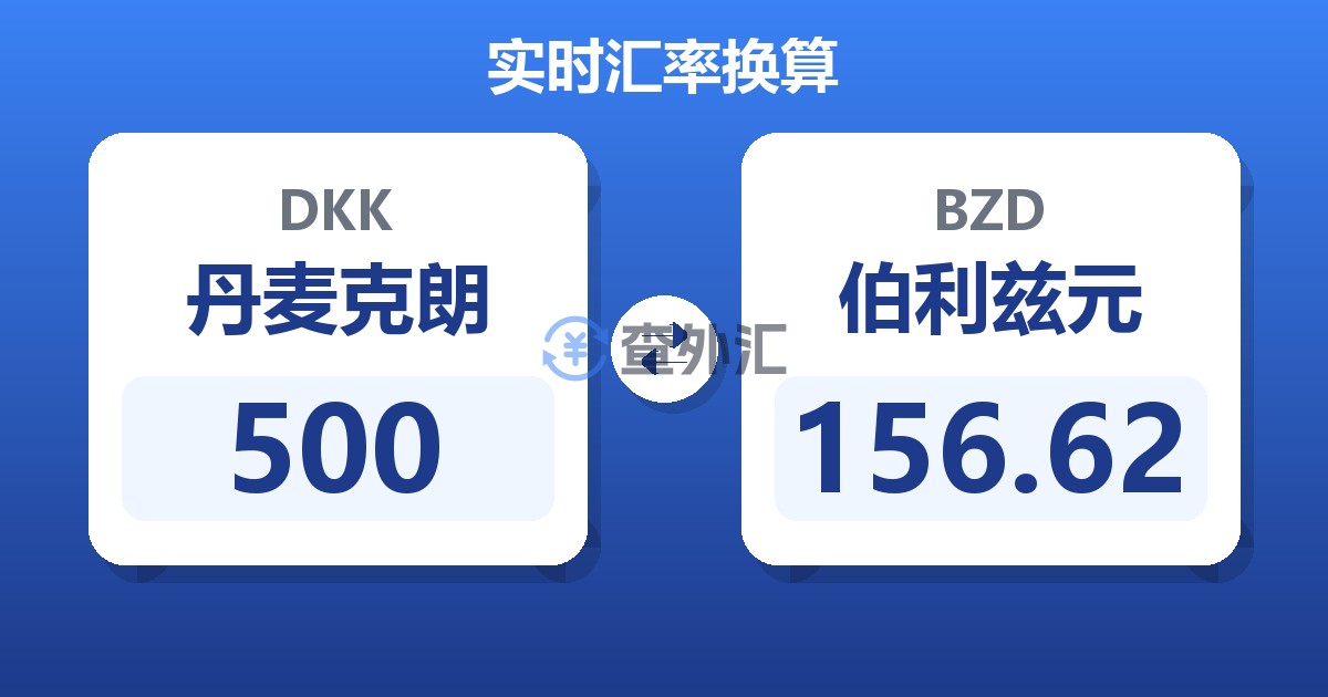 500丹麦克朗兑伯利兹元