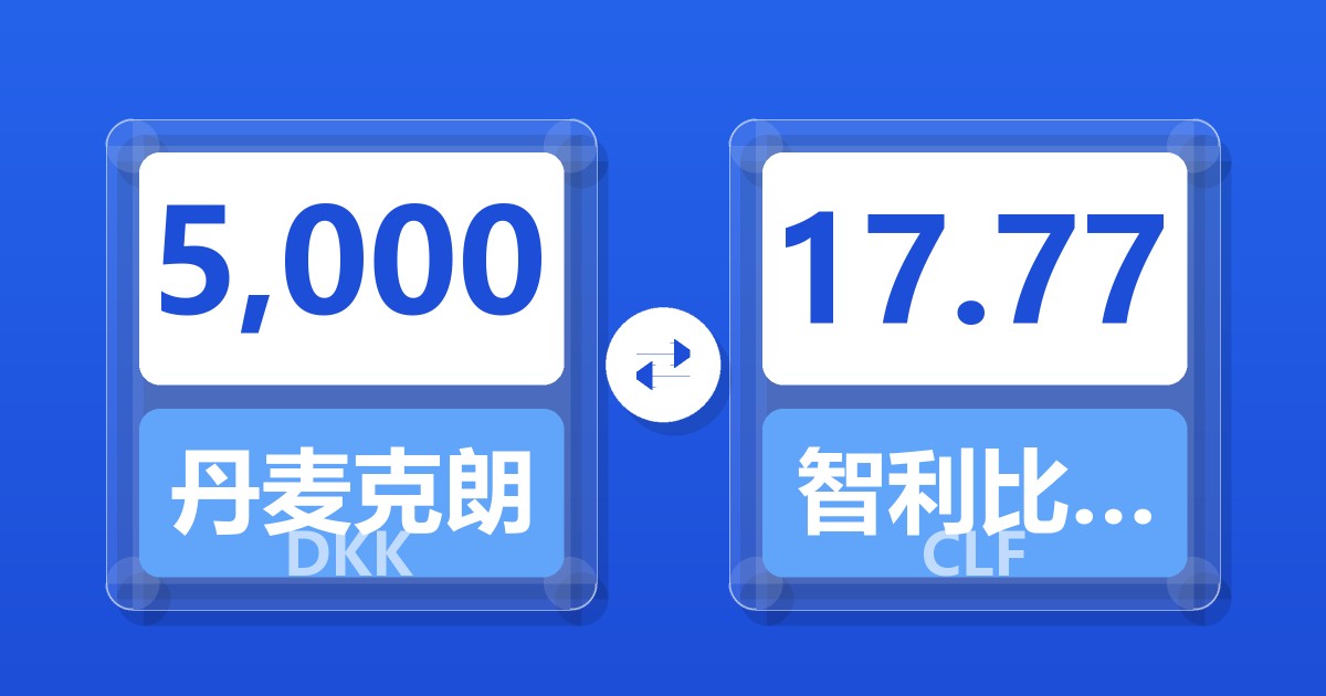5,000丹麦克朗兑智利比索（UF）