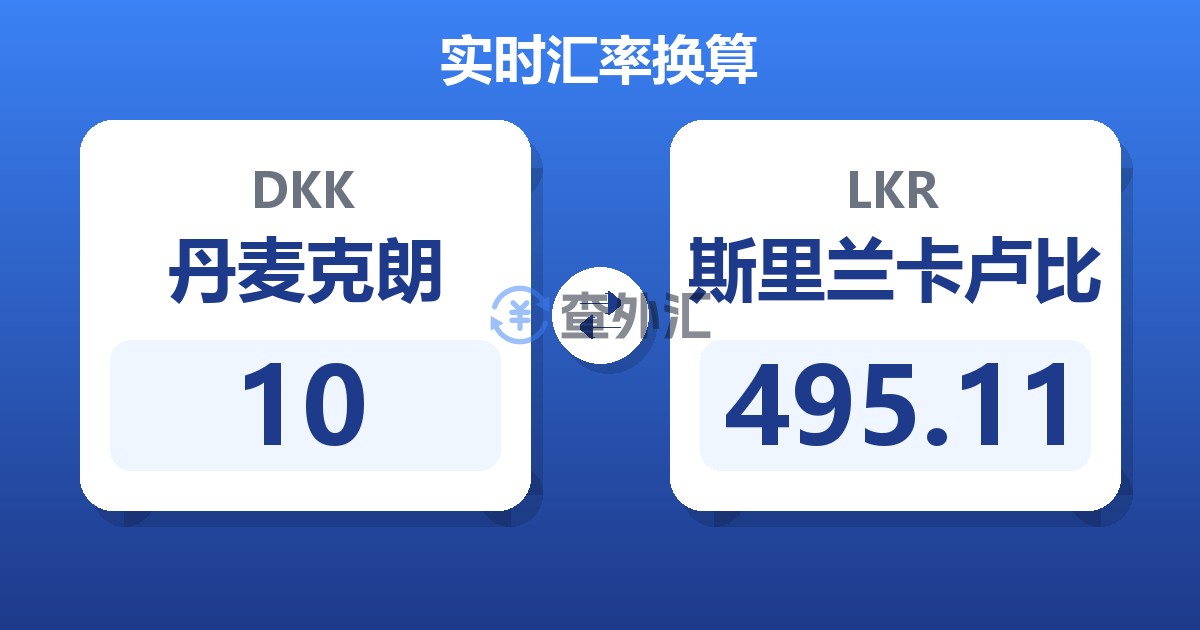 10丹麦克朗兑斯里兰卡卢比