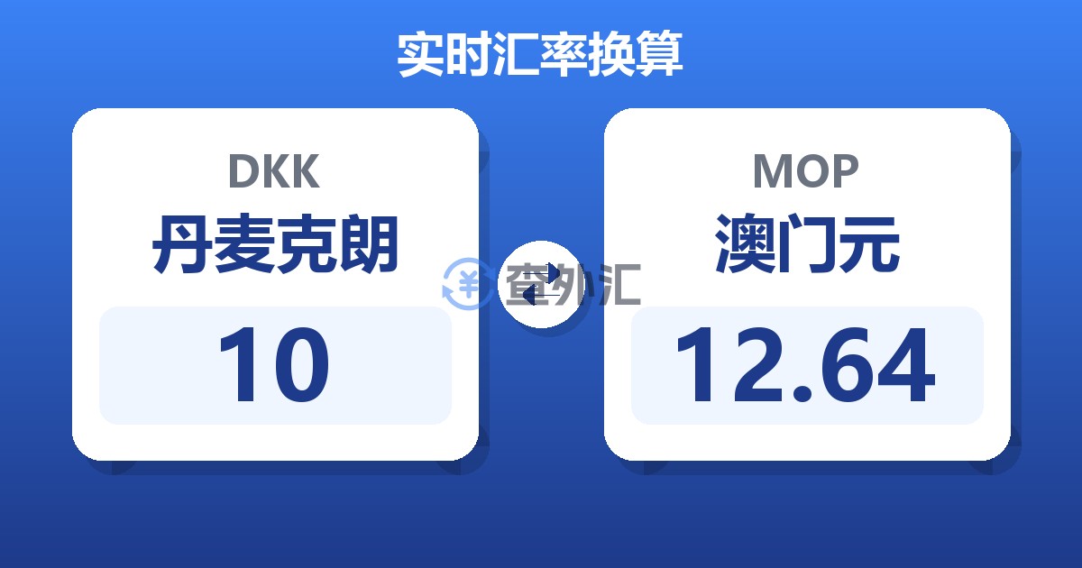 10丹麦克朗兑澳门元