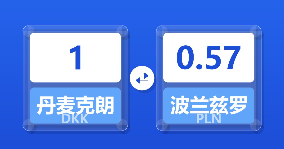 1丹麦克朗兑波兰兹罗提